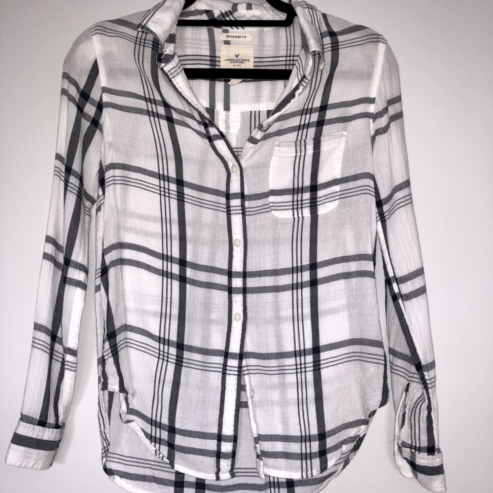 Lightweight Plaid Button Down